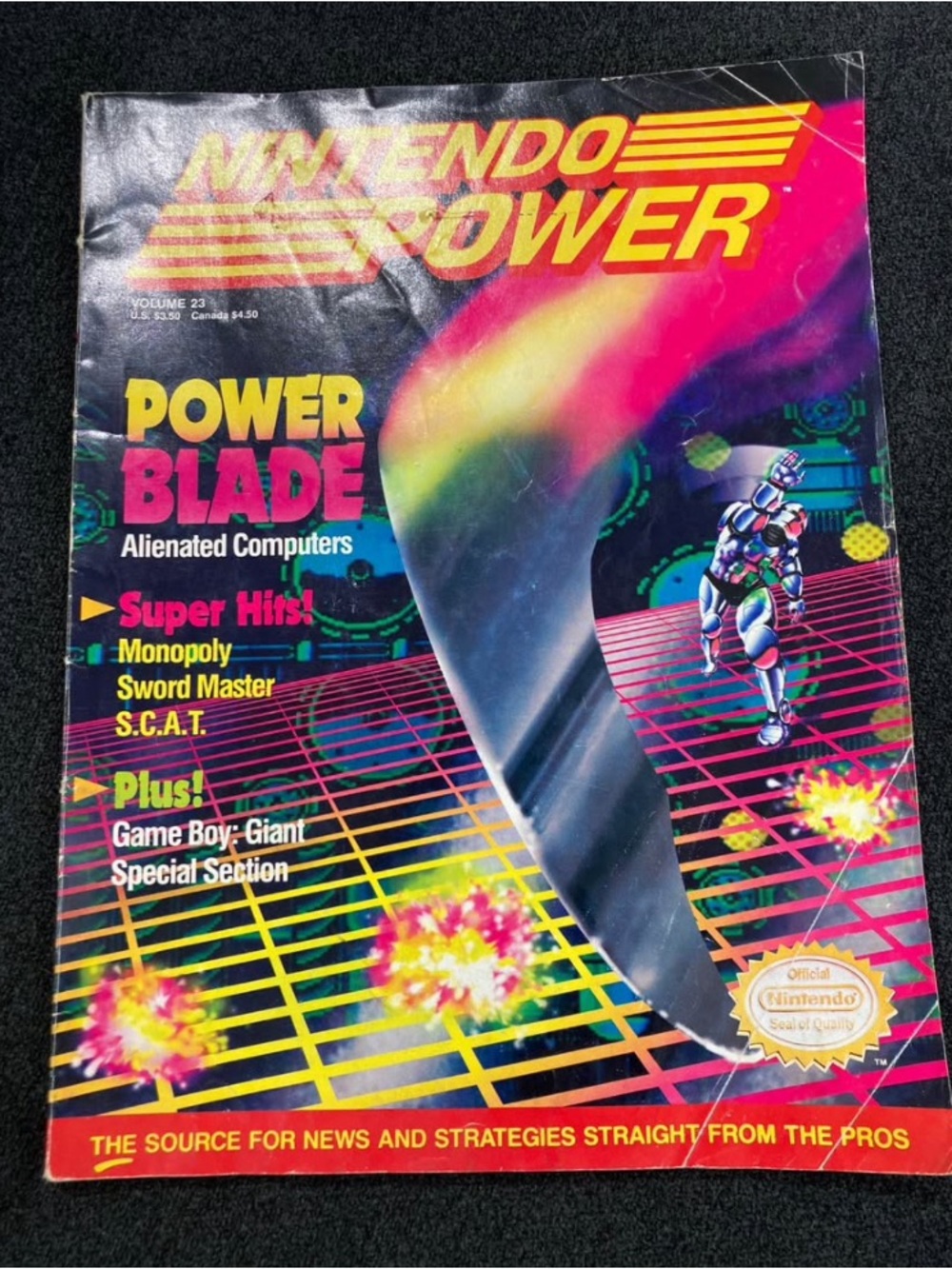 Nintendo Power Magazine April 1990
Volume 23 with Power Blade Cover